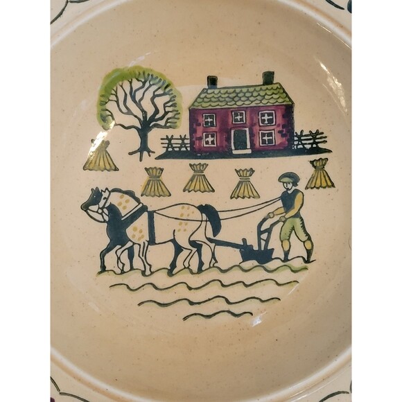 Metlox Poppytrail Provincial Homestead Serving Bowl #5 - Picture 3 of 5